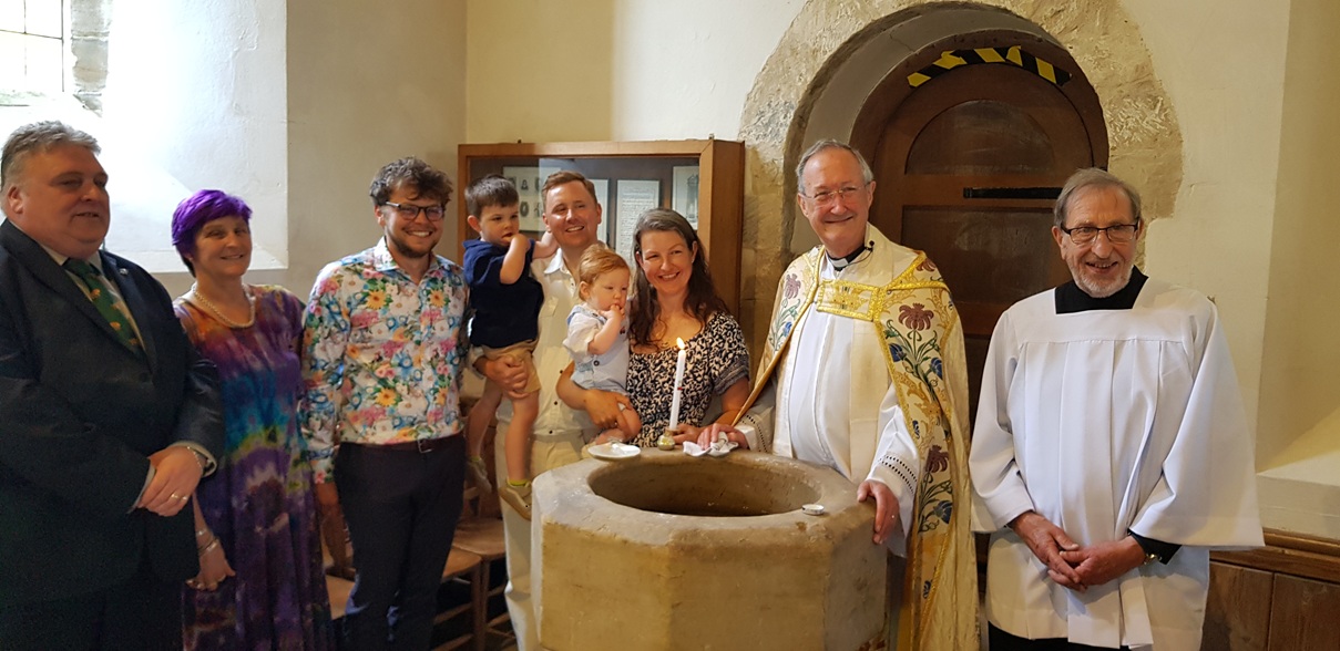 Fr David's last baptism